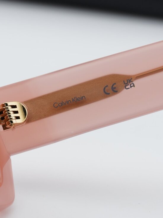 Calvin Klein CK24511S 835 Women Rectangle Sunglasses - Peach / Brown main image 5